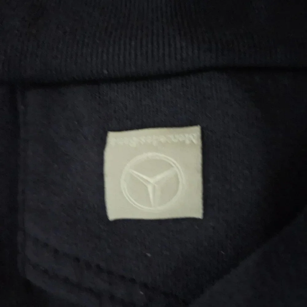 Mercedes Benz Boy's Navy Blue Long Sleeves Full Zip Hoodie Size 12